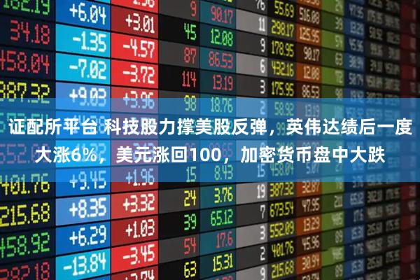 证配所平台 科技股力撑美股反弹，英伟达绩后一度大涨6%，美元涨回100，加密货币盘中大跌